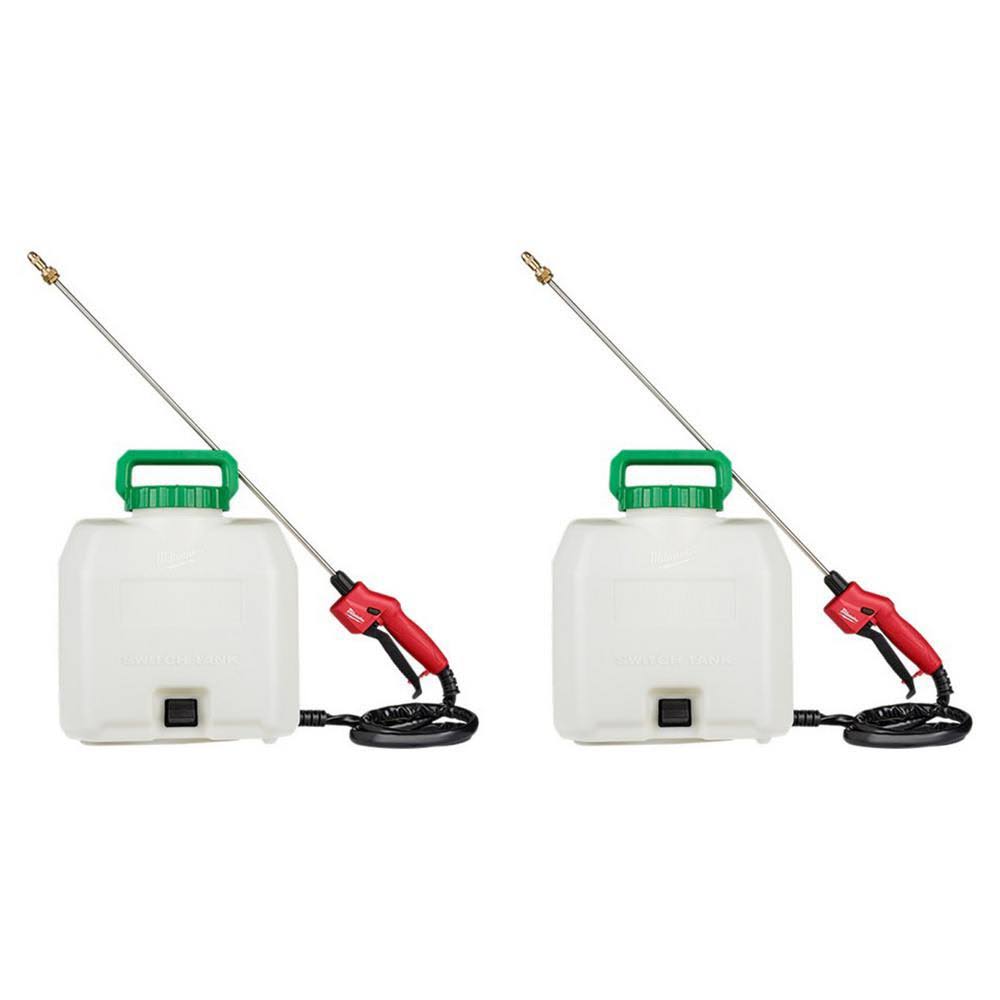 Milwaukee 4 gal. Switch Tank Pesticide Sprayer Tank Assembly (2-Tanks)