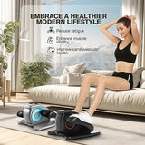 ANCHEER Under Desk Elliptical Machine – Quiet Pedal Exerciser for Seniors, Office & Home, Low-Impact Seated Leg Workout Equipment, Smart LCD Display, Remote Control
