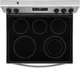 Frigidaire FCRE3052AS 30 Freestanding Electric Range with 5.3 cu. ft. Capacity Quick Boil Store-More Storage Drawer and SpaceWise Expandable Elements in Stainless Steel