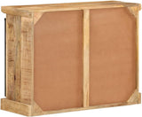 Living Room Storage Cabinet Storage Cabinet Entryway Cabinet Laconic Cabinet Storage Shelf Wine Cabinet Retro Style Textured Sideboard Textured Sideboard 31.5×11.8×23.6 Solid Mango Wood