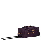 Bric&s x Bag 21×22 Carry on Rolling Duffle Bag Violet